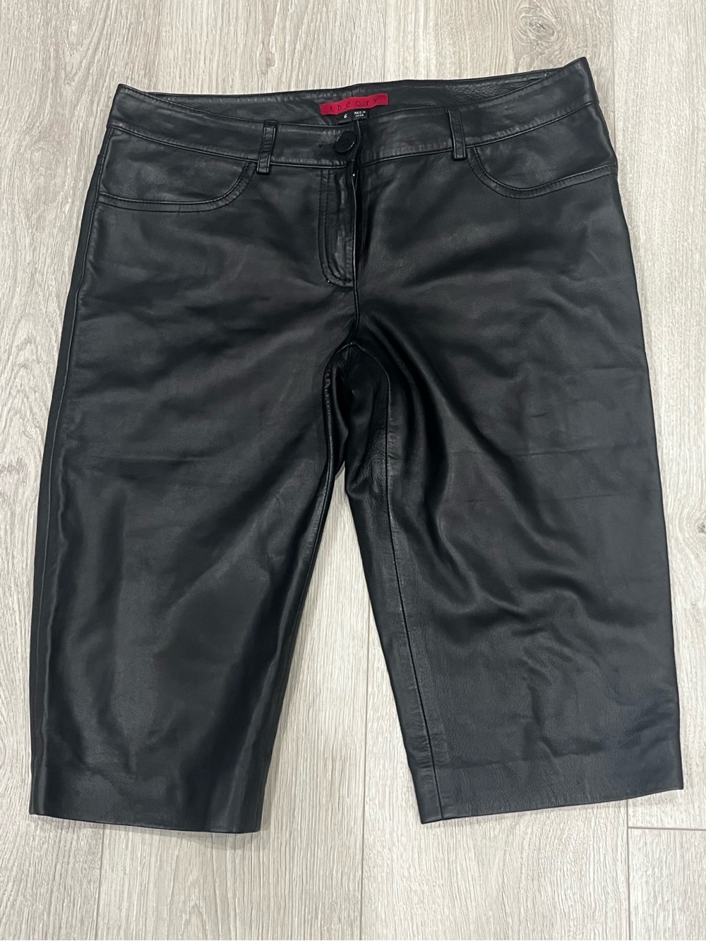Theory Red Label Leather Pants
